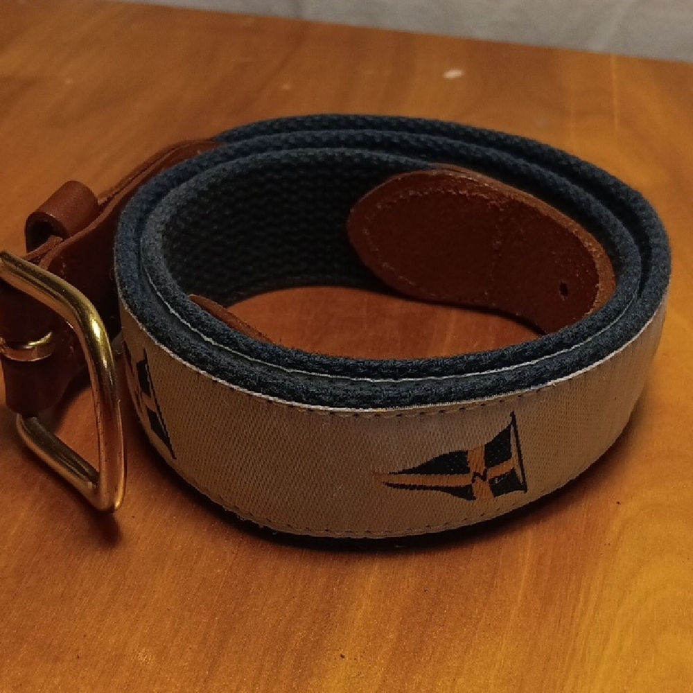 Leather Man Nautica Belt Size 32